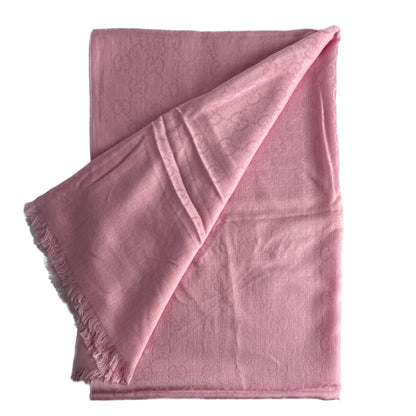Second hand Gucci Foulard Wool & Silk GG Pink - Tabita Bags