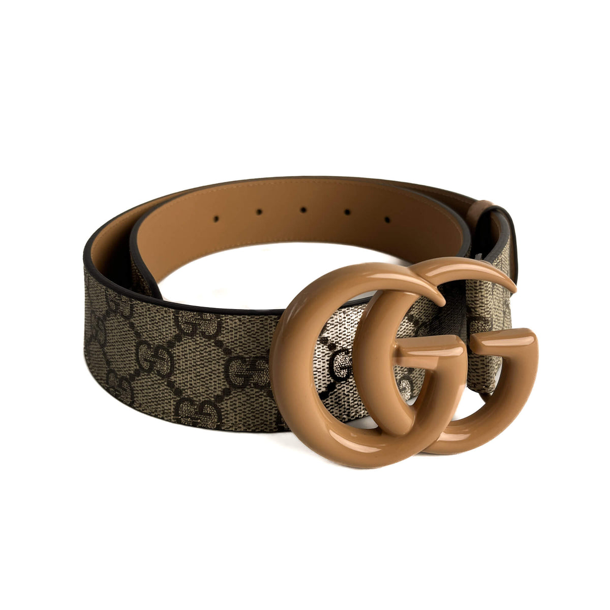 Second hand Gucci GG Buckle Canvas GG Wide Belt 75/30 GG Supreme - Tabita Bags