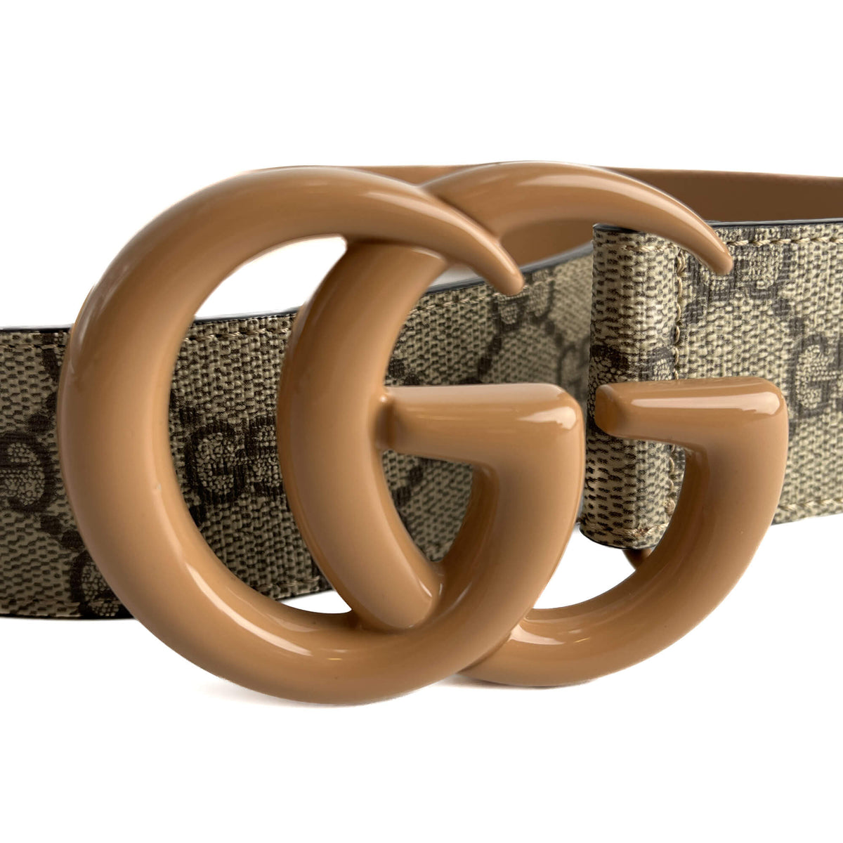 Second hand Gucci GG Buckle Canvas GG Wide Belt 75/30 GG Supreme - Tabita Bags