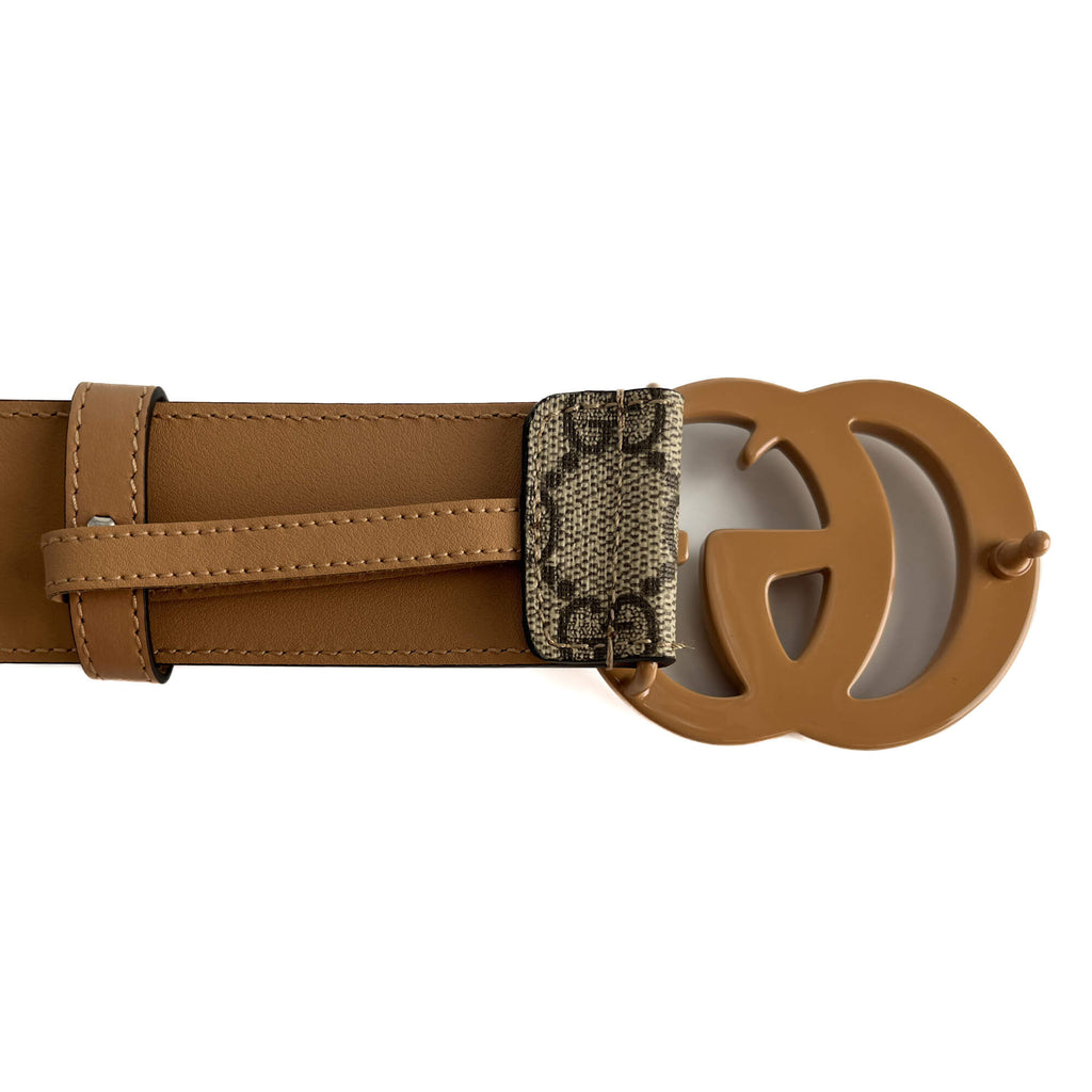 Second hand Gucci GG Buckle Canvas GG Wide Belt 75/30 GG Supreme - Tabita Bags