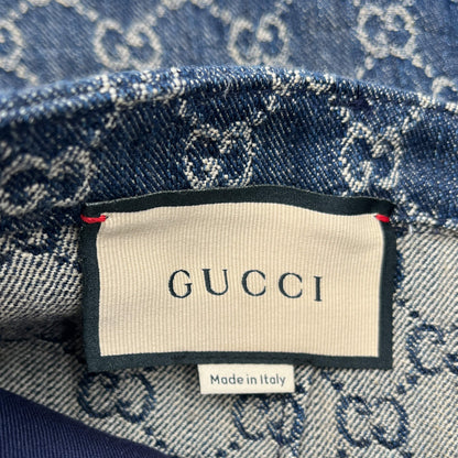 Second hand Gucci GG jacquard Midi GG Denim Skirt 40 Blue - Tabita Bags