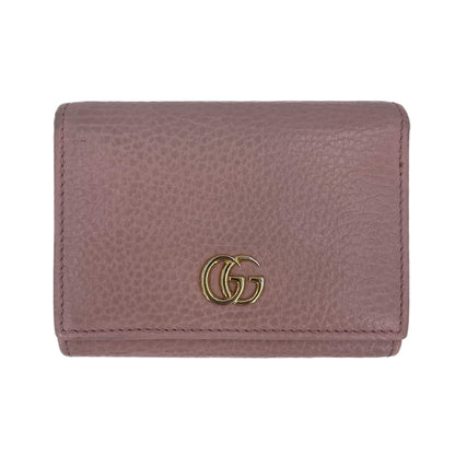 Second hand Gucci GG Marmont Leather Envelope Wallet Pink - Tabita Bags