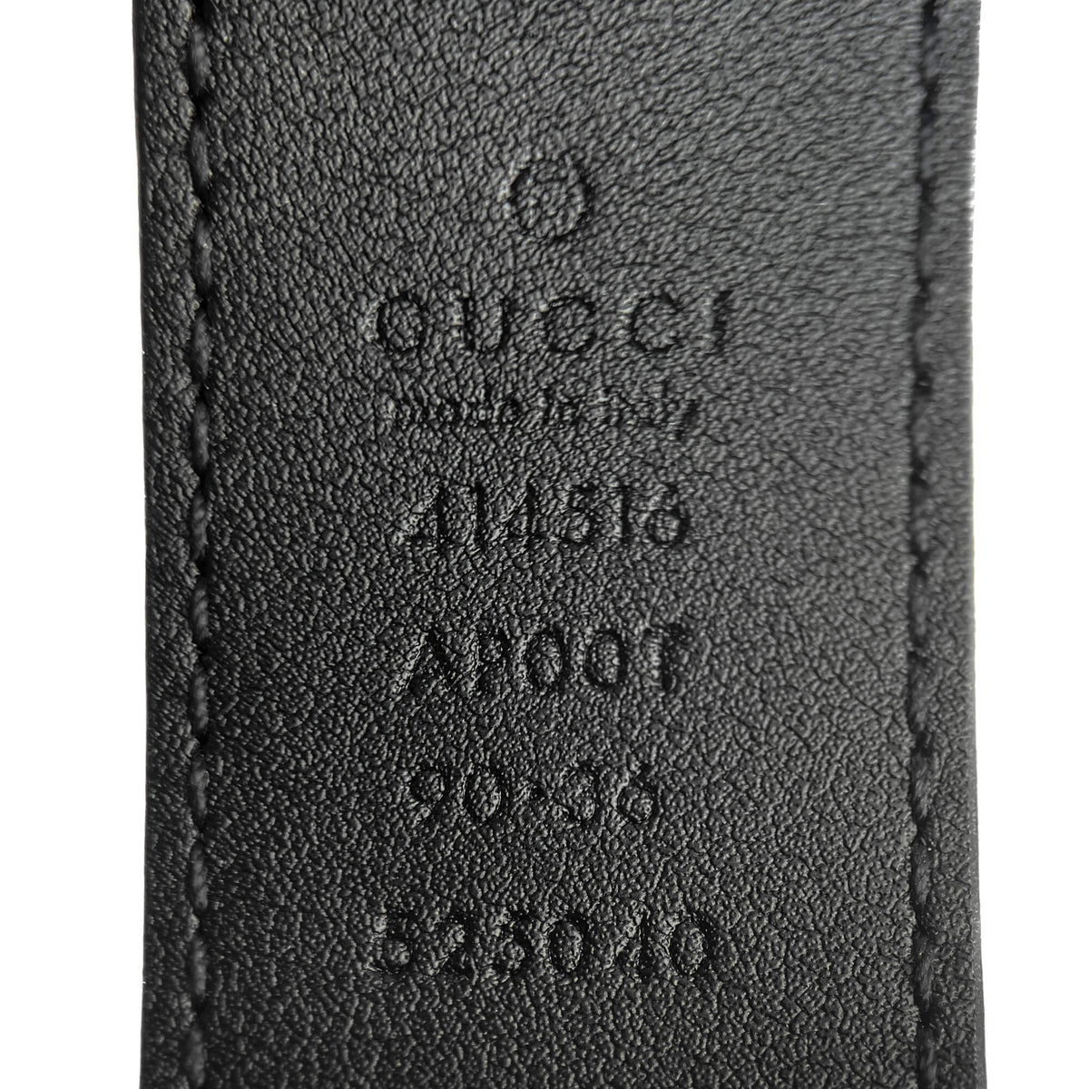 Second hand Gucci GG Marmont Leather Medium Belt 90/36 Black - Tabita Bags
