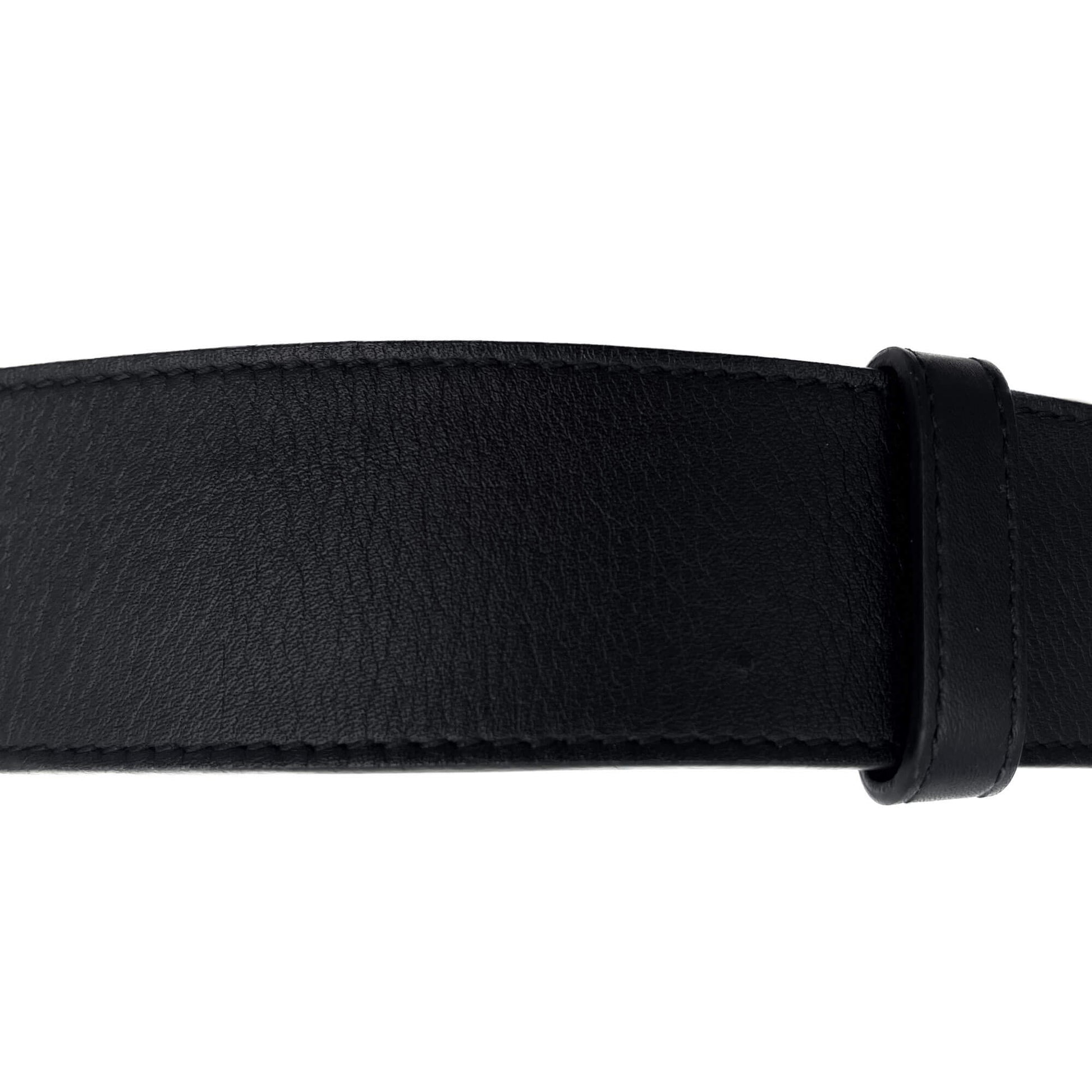 Second hand Gucci GG Marmont Leather Wide Belt 90/36 Black - Tabita Bags