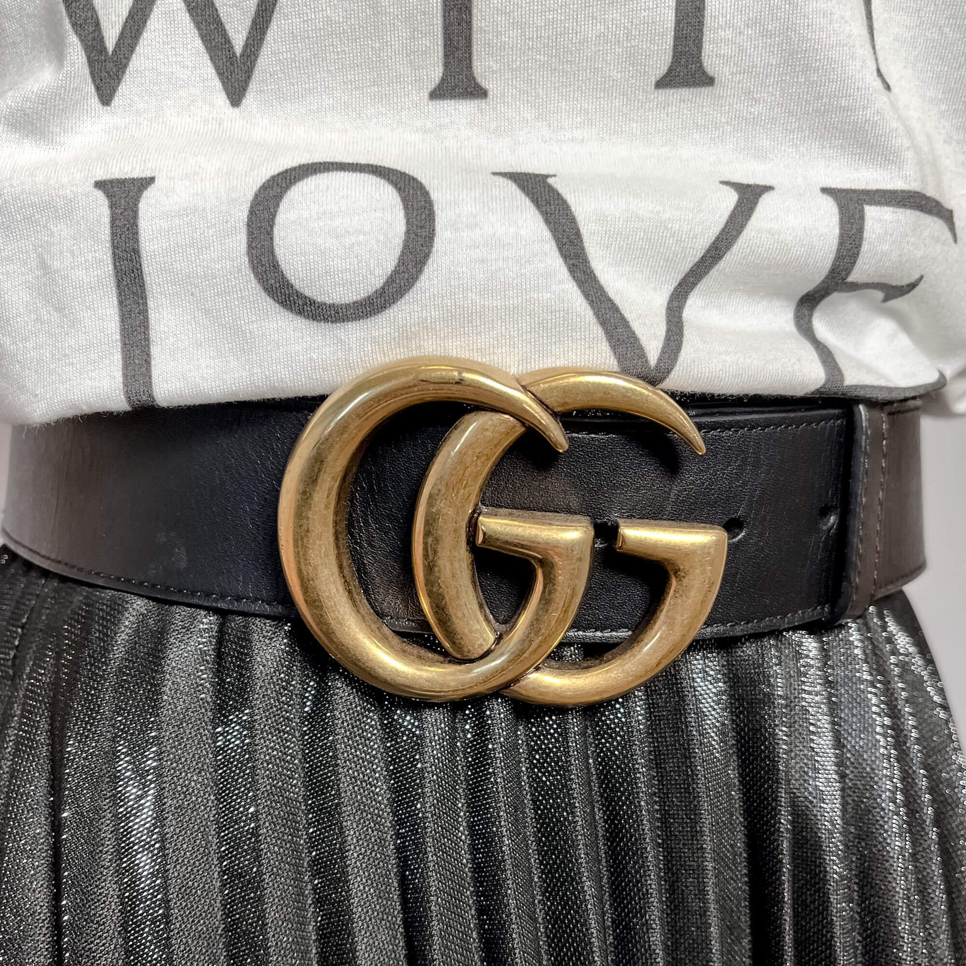 Leather Belts Gg Marmont Wide Belt Gucci GG Marmont Leather Wide