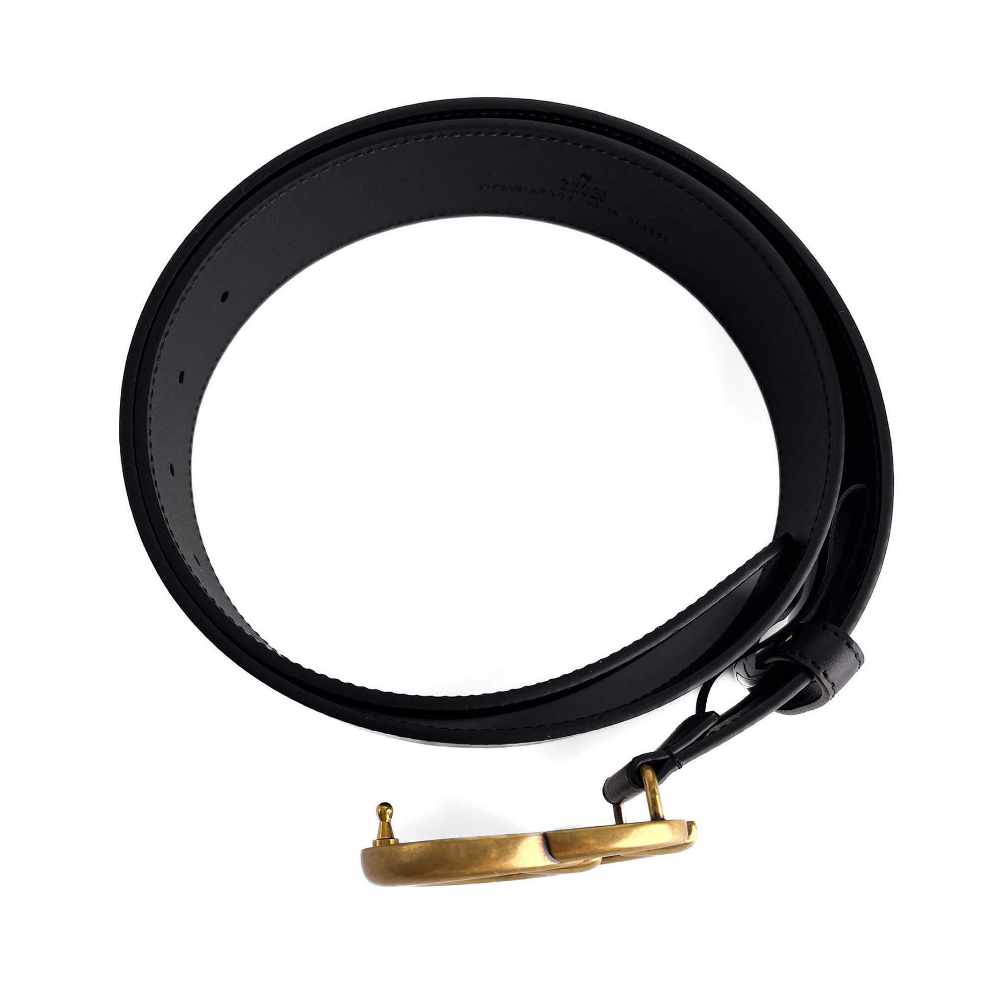 Second hand Gucci GG Marmont Leather Wide Belt 95/38 Black - Tabita Bags