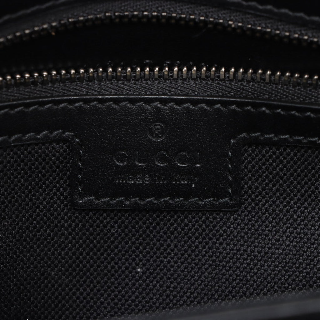 Second hand Gucci GG Marmont Medium Leather Chevron Flap Shoulder Bag Black - Tabita Bags