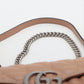 Second hand Gucci GG Marmont Small Chevron Leather Flap Bag Beige - Tabita Bags