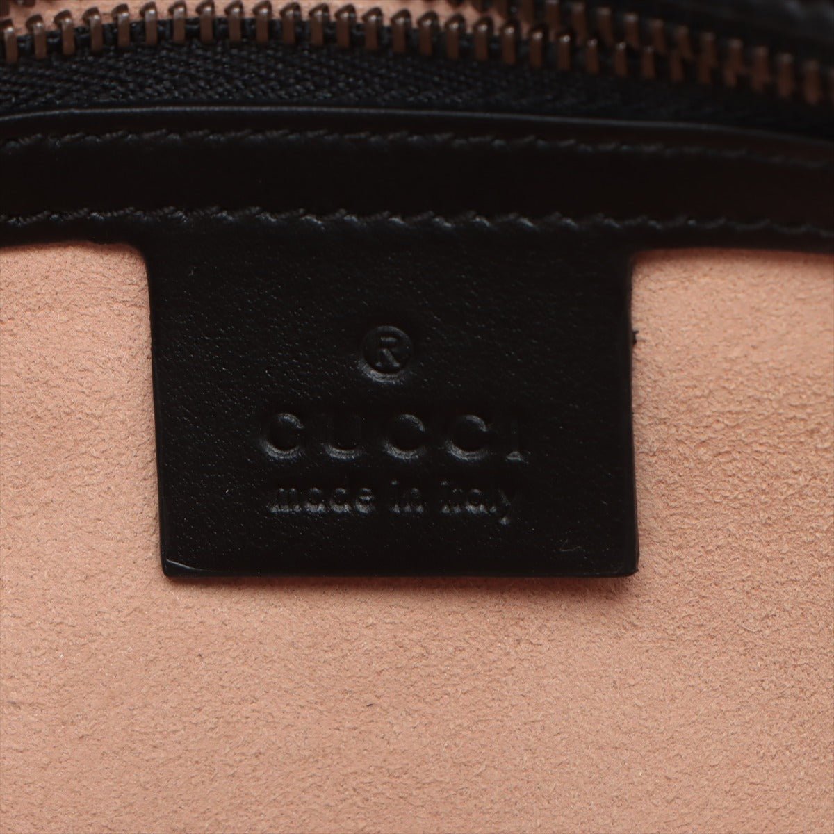 Second hand Gucci GG Marmont Small Chevron Leather Flap Bag Black - Tabita Bags