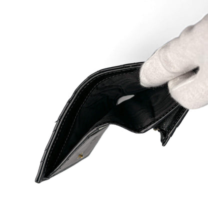 Second hand Gucci GG Marmont Small Leather Matelassé Cards Holder Black - Tabita Bags