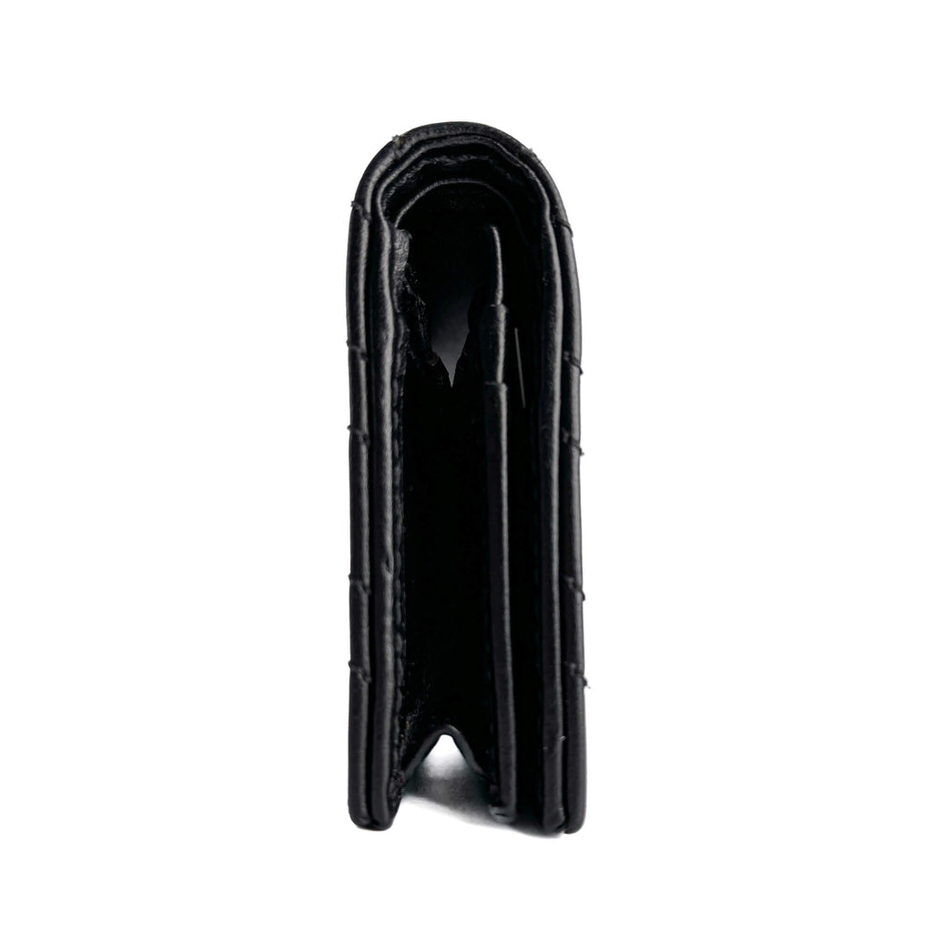 Second hand Gucci GG Marmont Small Leather Matelassé Cards Holder Black - Tabita Bags
