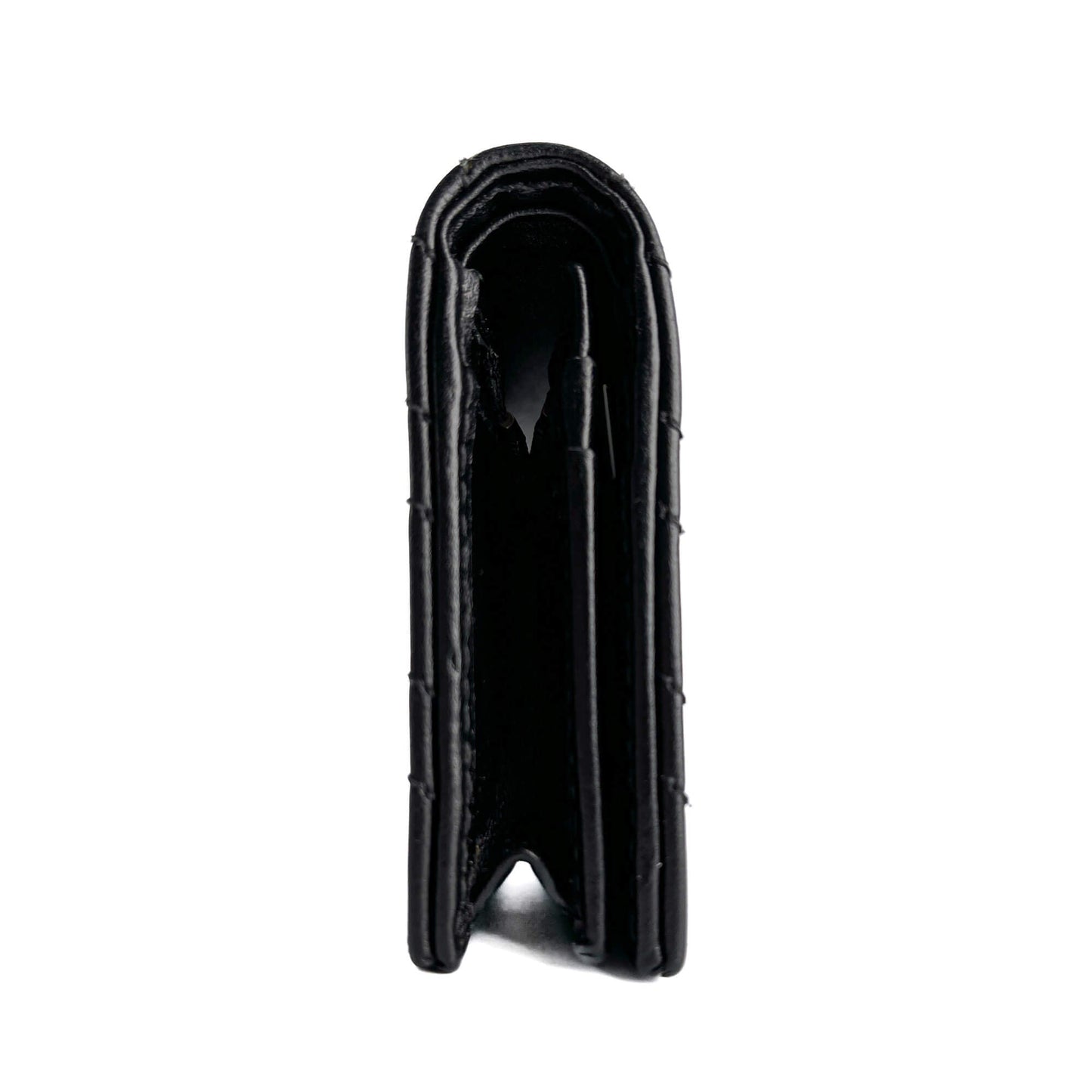 Second hand Gucci GG Marmont Small Leather Matelassé Cards Holder Black - Tabita Bags