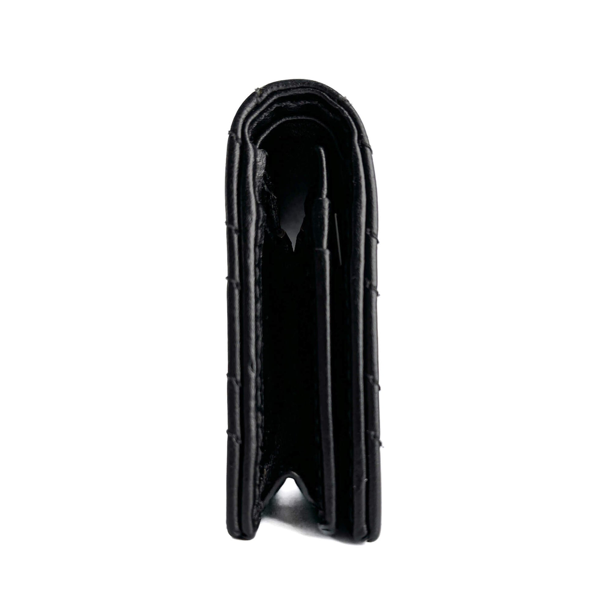 Second hand Gucci GG Marmont Small Leather Matelassé Cards Holder Black - Tabita Bags