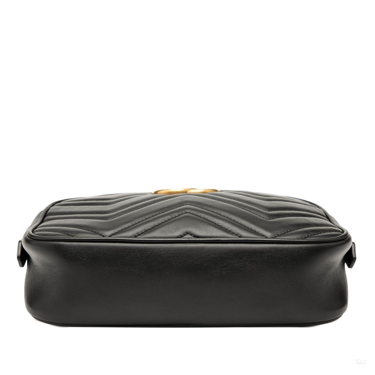 Second hand Gucci GG Marmont Small Matelassé Leather Camera Bag Black - Tabita Bags