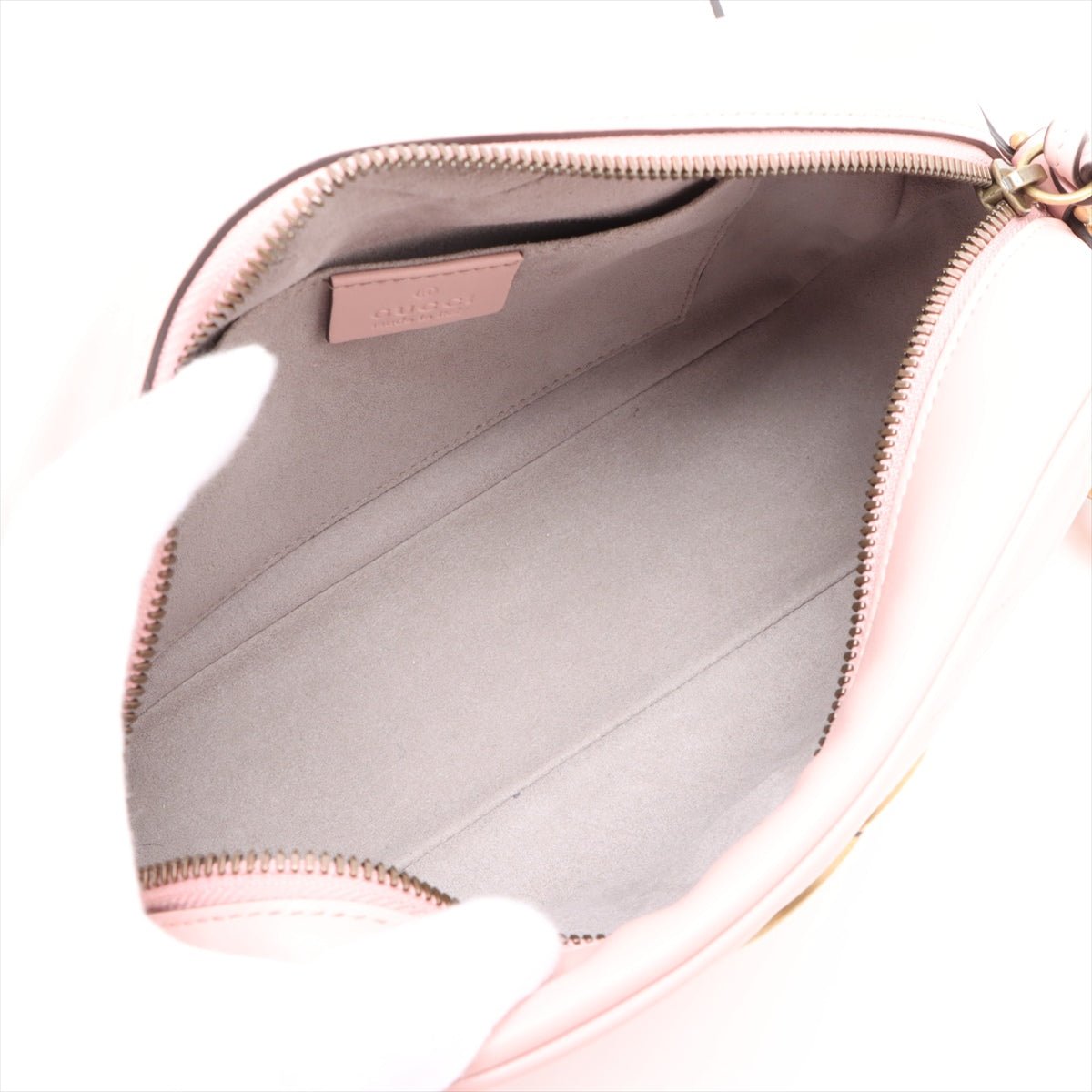 Second hand Gucci GG Marmont Small Matelassé Leather Camera Bag Pink - Tabita Bags