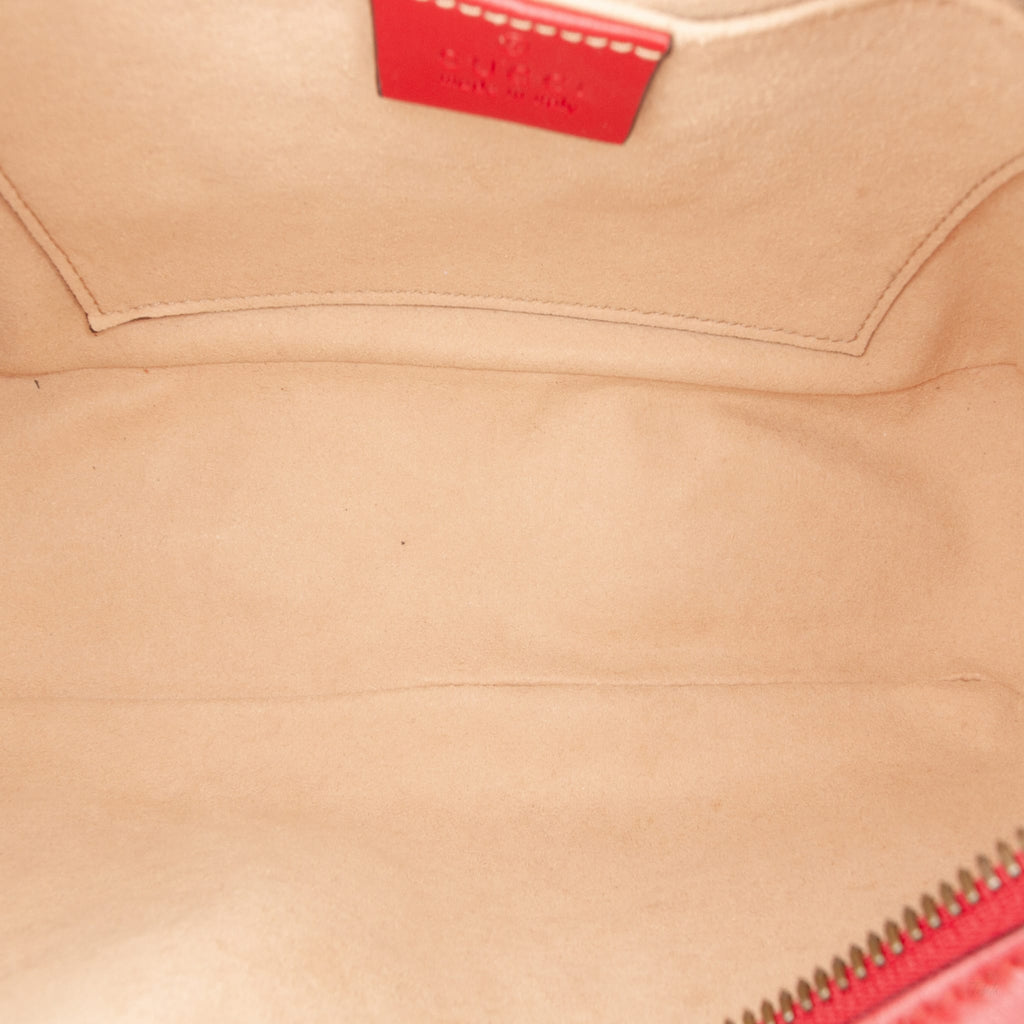 Second hand Gucci GG Marmont Small Matelassé Leather Camera Bag Red - Tabita Bags