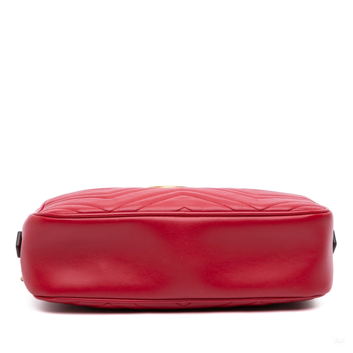 Second hand Gucci GG Marmont Small Matelassé Leather Camera Bag Red - Tabita Bags
