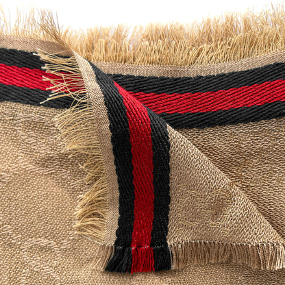 Second hand Gucci GG Striped silk & cotton Foulard GG Supreme - Tabita Bags