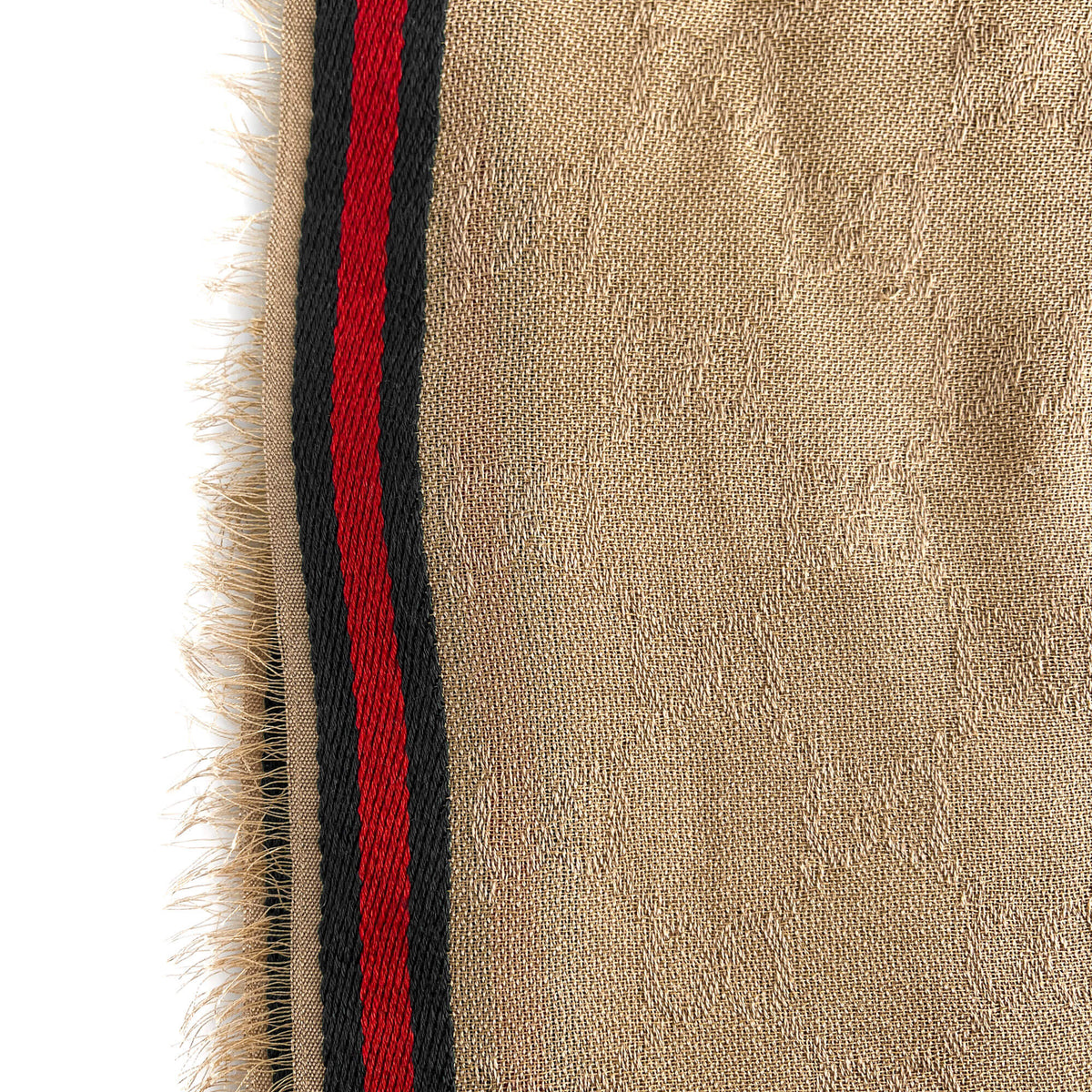 Second hand Gucci GG Striped silk & cotton Foulard GG Supreme - Tabita Bags