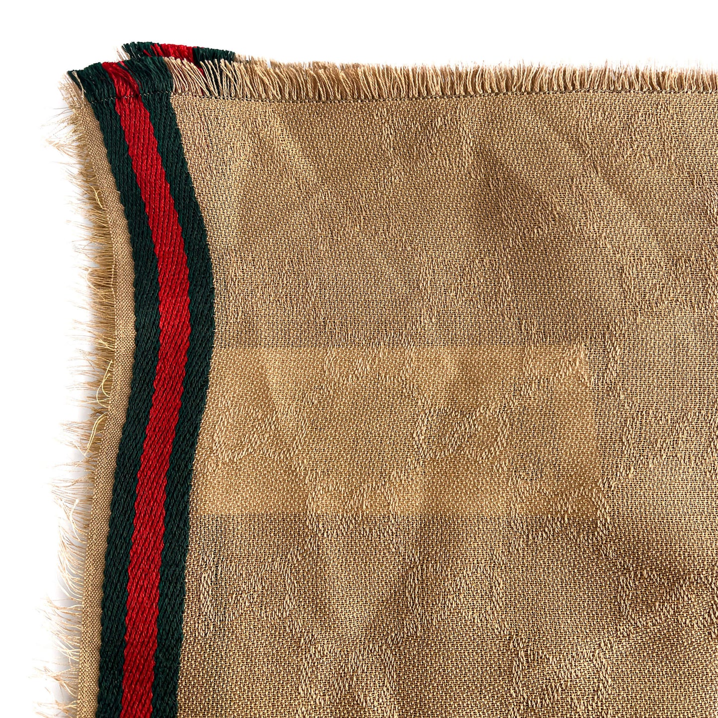 Second hand Gucci GG Striped silk & cotton Foulard GG Supreme - Tabita Bags