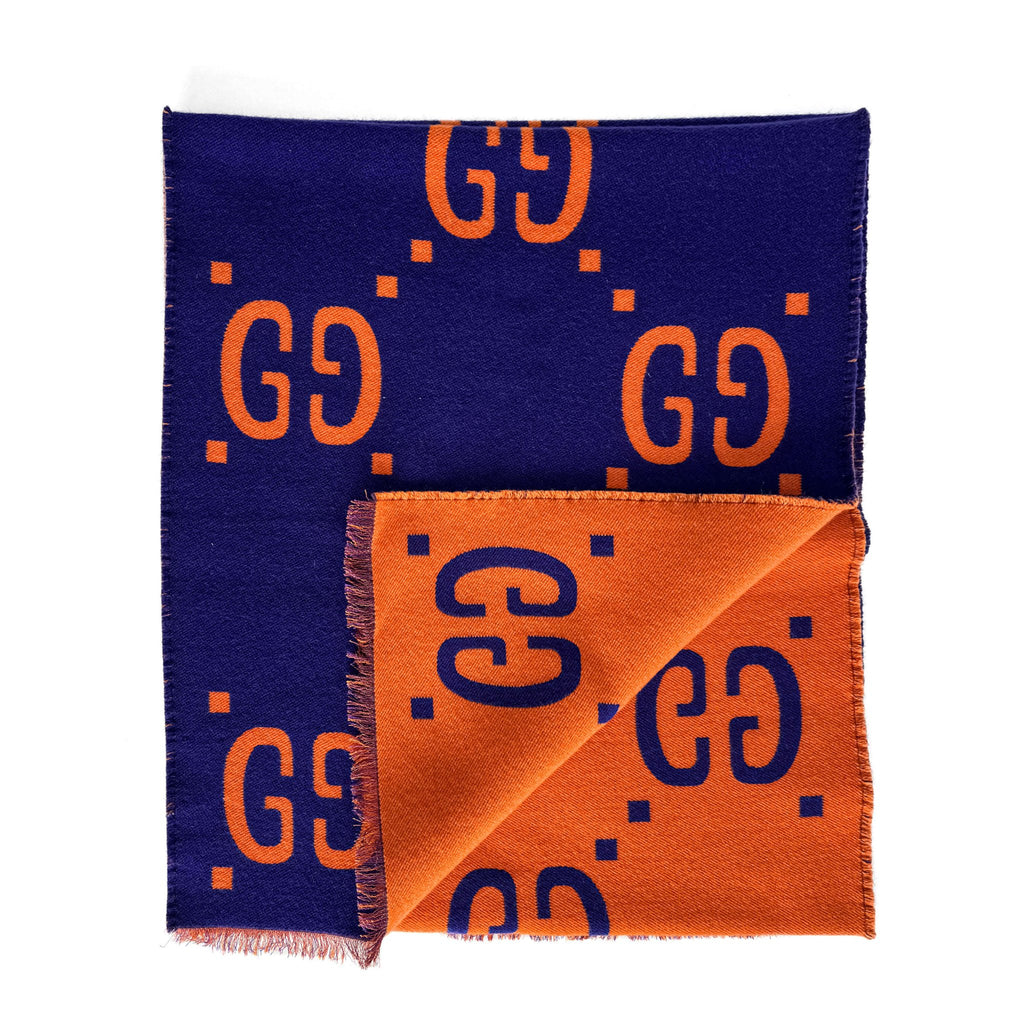 Second hand Gucci GG Wool Scarve Bicolor - Tabita Bags
