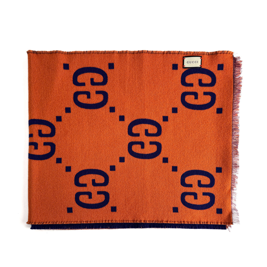 Second hand Gucci GG Wool Scarve Bicolor - Tabita Bags