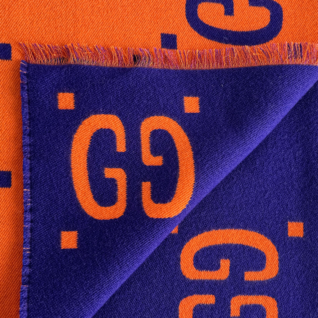 Second hand Gucci GG Wool Scarve Bicolor - Tabita Bags