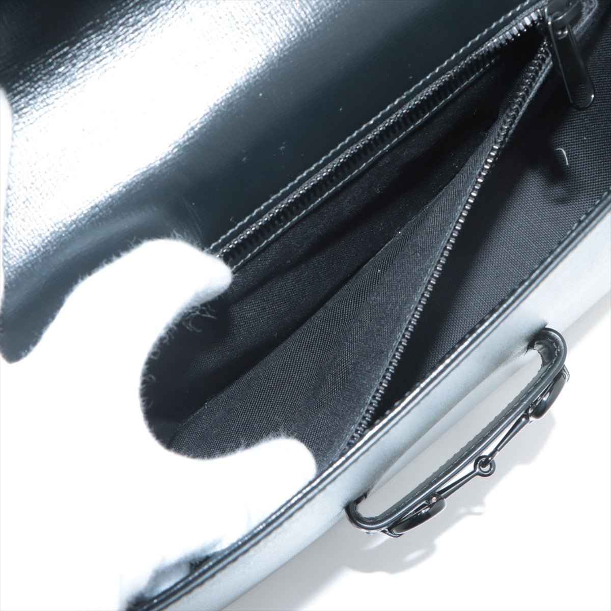 Second hand Gucci Horsebit 1955 Leather 2 - Ways Messenger Shoulder Bag Black - Tabita Bags