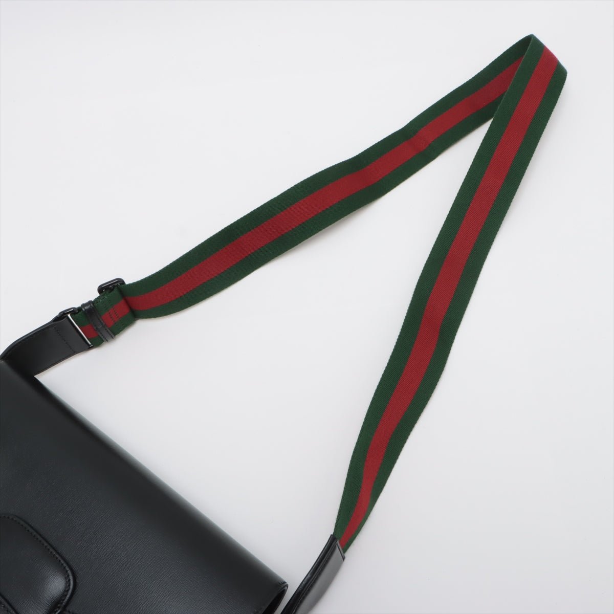 Second hand Gucci Horsebit 1955 Leather 2 - Ways Messenger Shoulder Bag Black - Tabita Bags