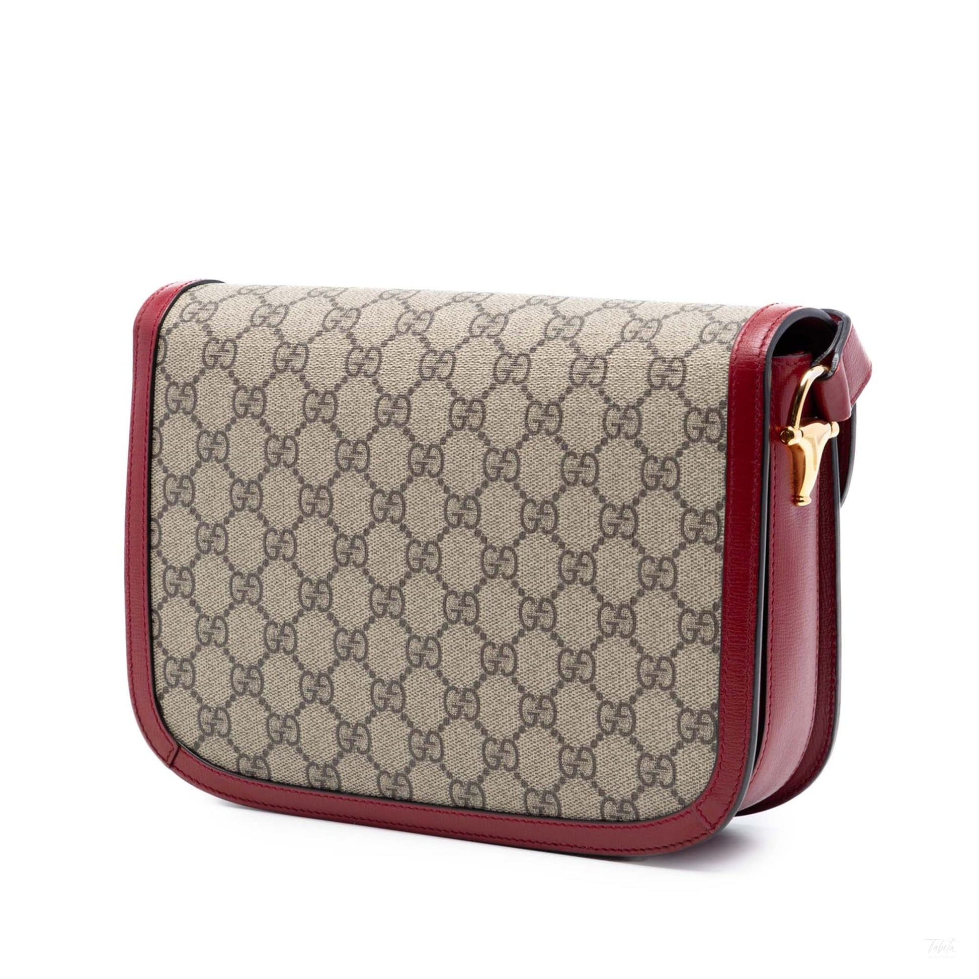 Second hand Gucci Horsebit 1955 Medium Canvas GG Messenger Shoulder Bag GG Supreme - Tabita Bags
