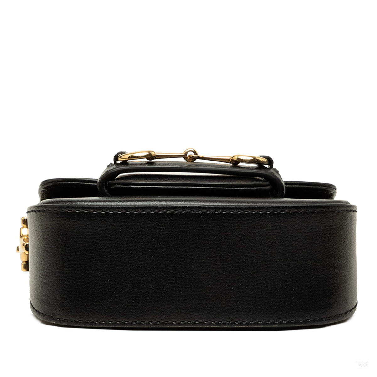 Second hand Gucci Horsebit 1955 Mini Calfskin Satchel Shoulder Bag Black - Tabita Bags