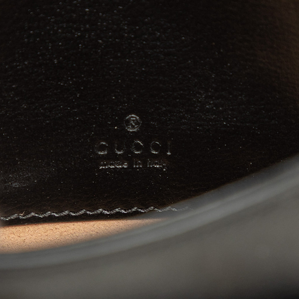 Second hand Gucci Horsebit 1955 Mini Calfskin Satchel Shoulder Bag Black - Tabita Bags