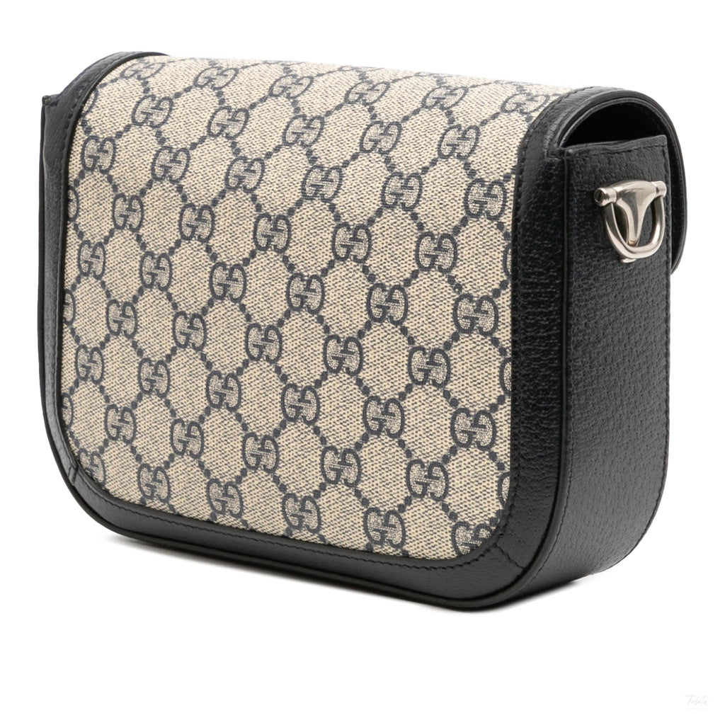 Second hand Gucci Horsebit 1955 Small Canvas GG Messenger Shoulder Bag GG Supreme - Tabita Bags
