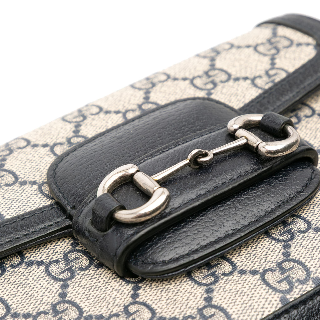 Second hand Gucci Horsebit 1955 Small Canvas GG Messenger Shoulder Bag GG Supreme - Tabita Bags