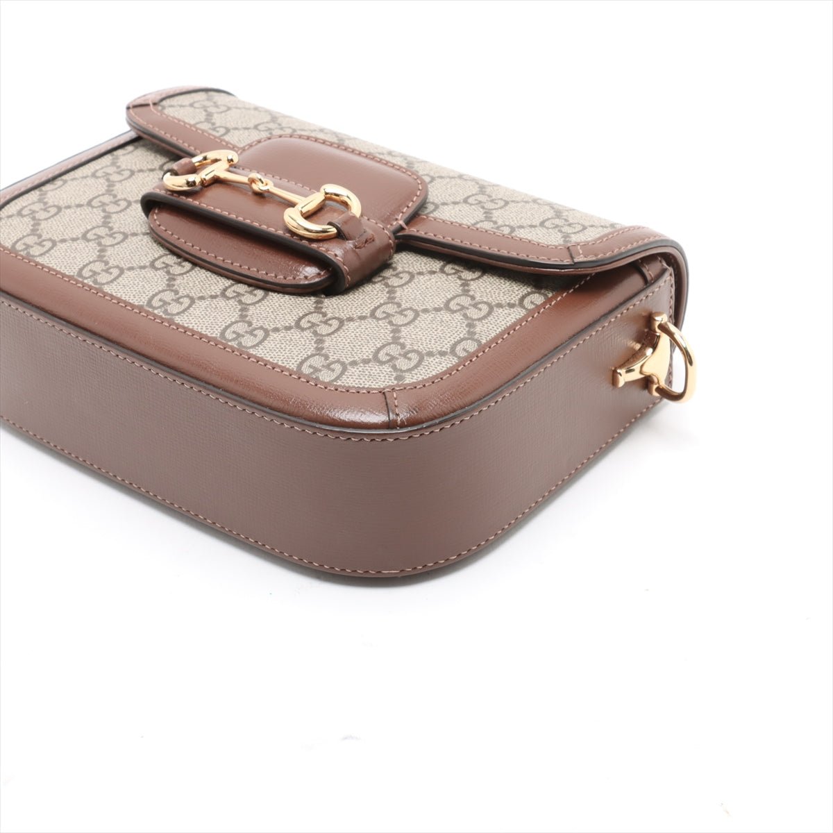 Second hand Gucci Horsebit 1955 Small Canvas GG Messenger Shoulder Bag GG Supreme - Tabita Bags