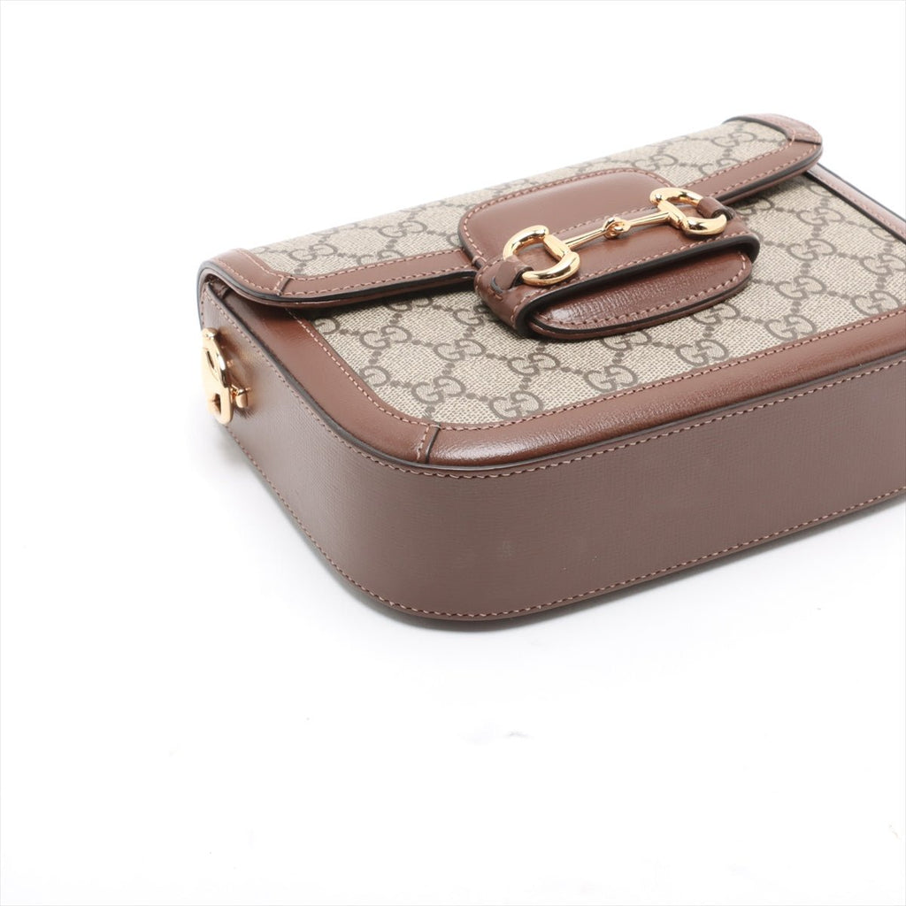 Second hand Gucci Horsebit 1955 Small Canvas GG Messenger Shoulder Bag GG Supreme - Tabita Bags