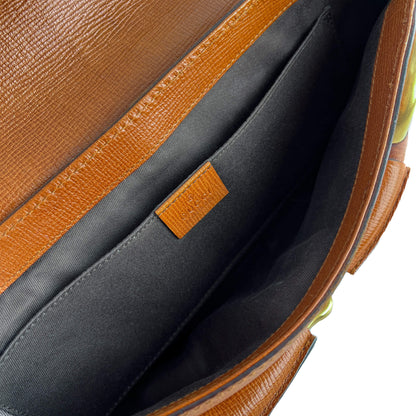 Second hand Gucci Horsebit 1955 Small Leather Baguette Shoulder Bag Brown - Tabita Bags