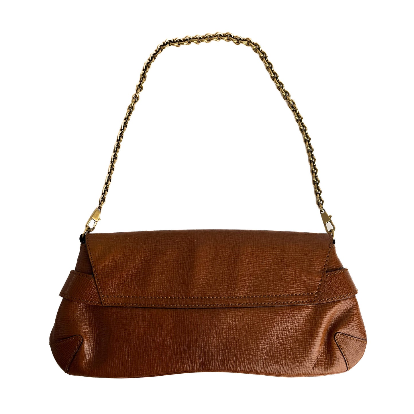 Second hand Gucci Horsebit 1955 Small Leather Baguette Shoulder Bag Brown - Tabita Bags