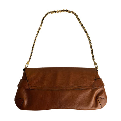 Second hand Gucci Horsebit 1955 Small Leather Baguette Shoulder Bag Brown - Tabita Bags