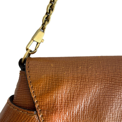 Second hand Gucci Horsebit 1955 Small Leather Baguette Shoulder Bag Brown - Tabita Bags