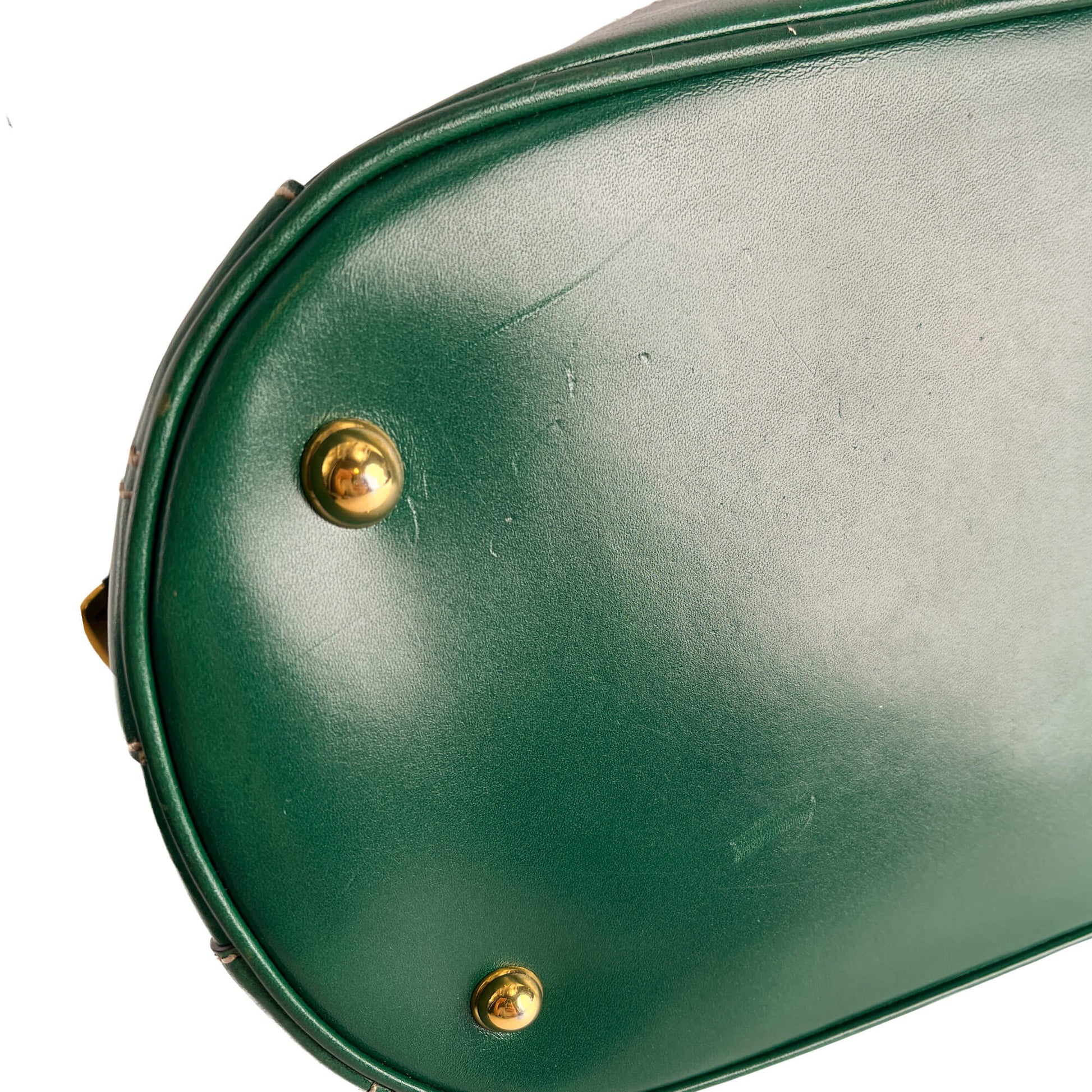 Second hand Gucci Horsebit Britt Boston Large Canvas Bowler Handbag GG Supreme - Tabita Bags