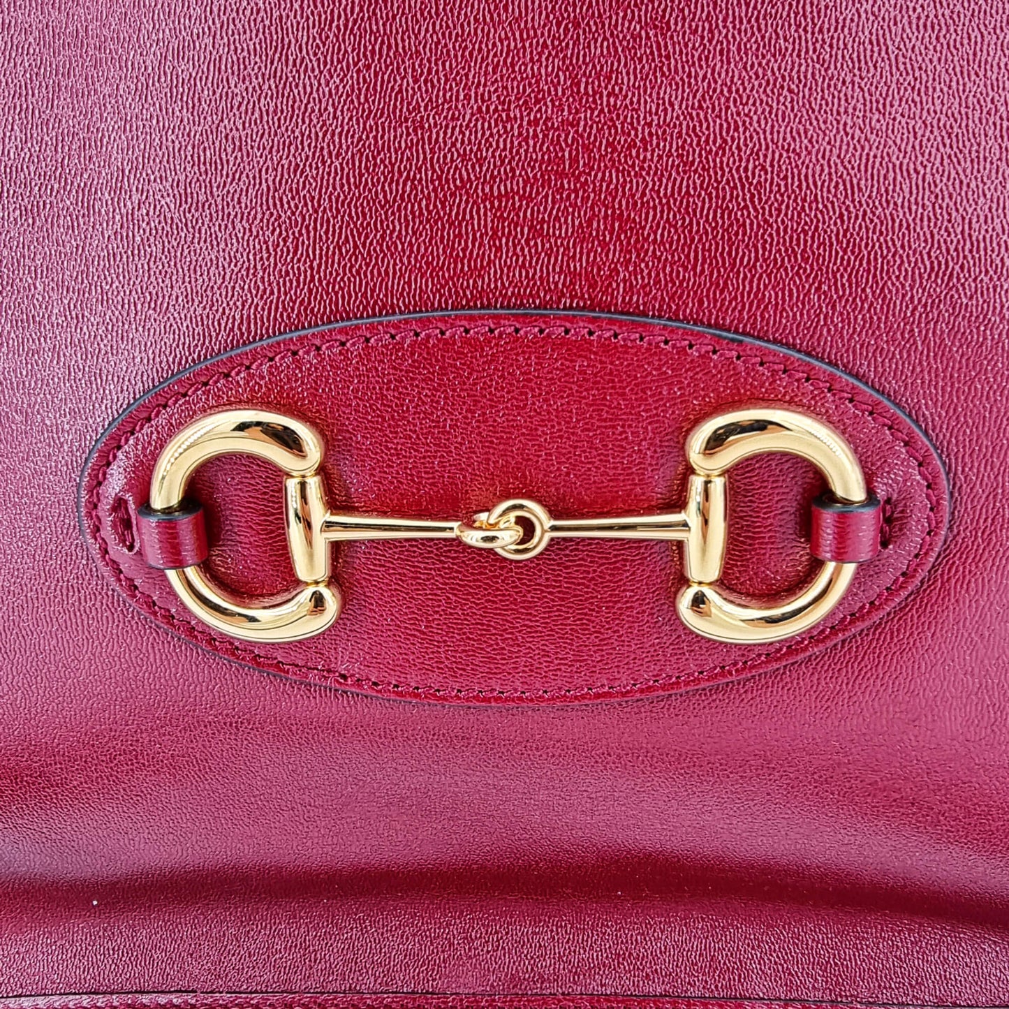 Second hand Gucci Horsebit Leather 2 - Ways Tote Shoulder Bag Red - Tabita Bags