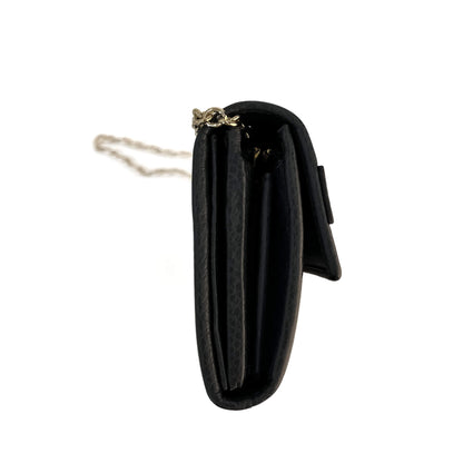 Second hand Gucci Horsebit Web Leather Wallet on Chain Handbag Grey - Tabita Bags