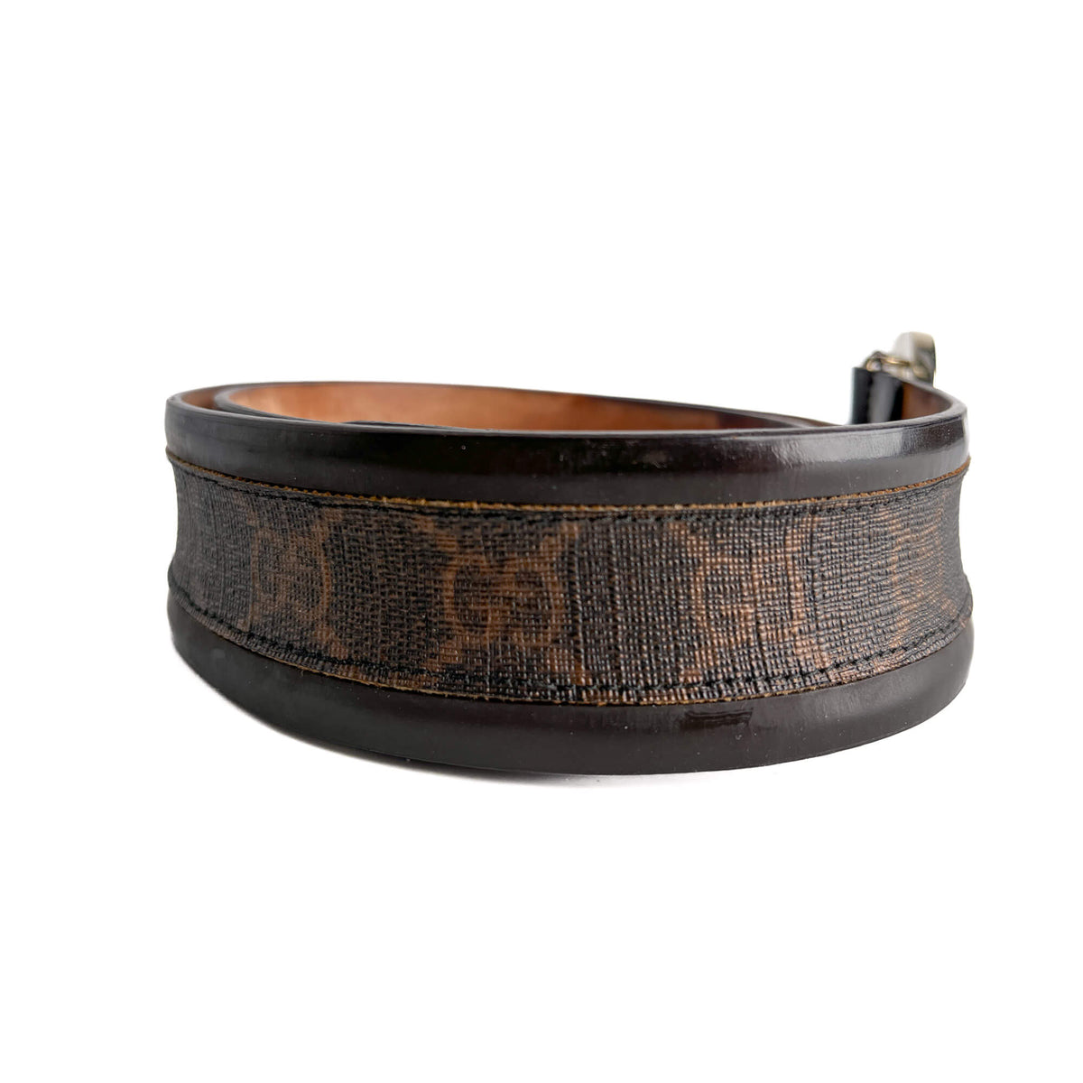 Second hand Gucci Interlocking GG Leather Wide Belt 85/34 Brown - Tabita Bags