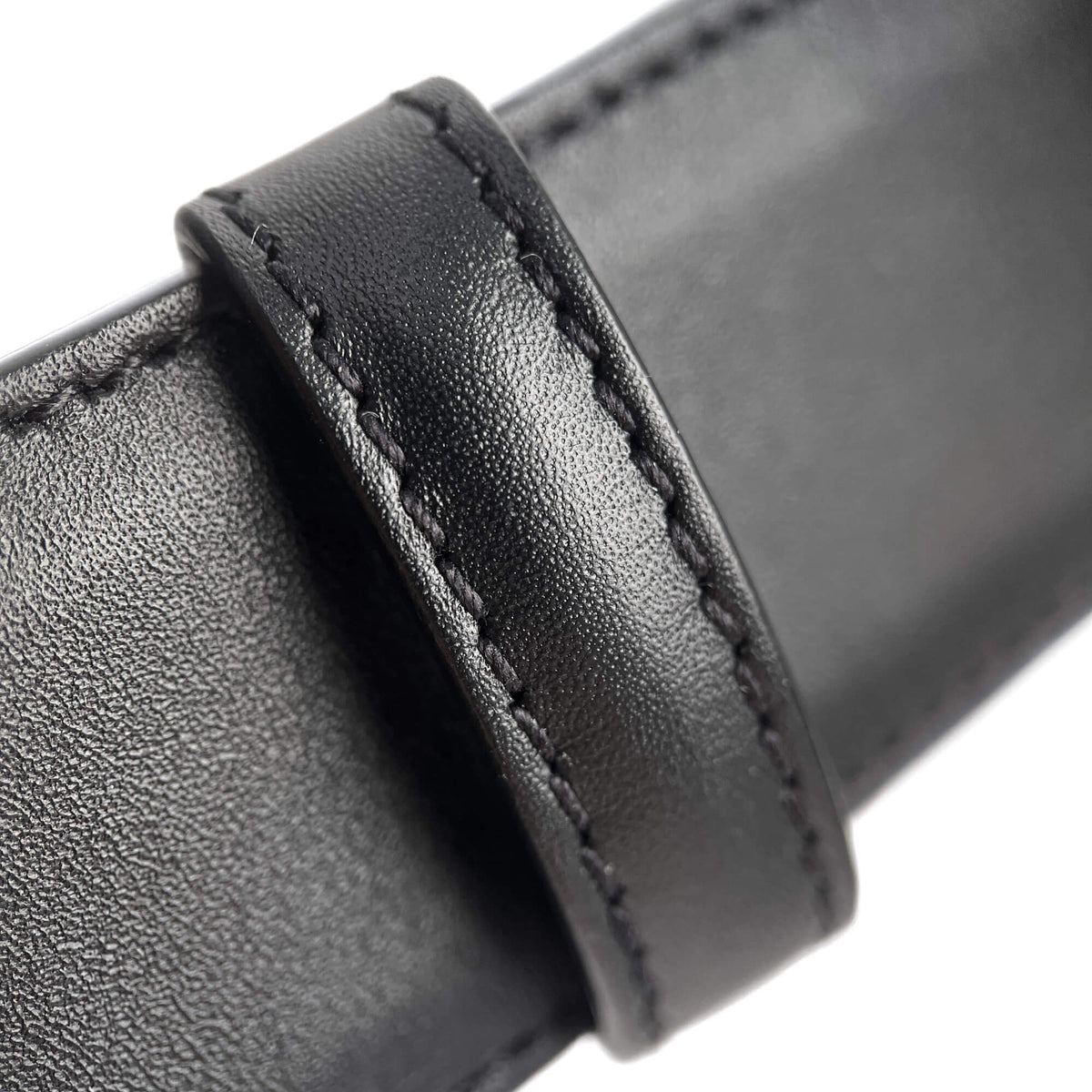 Second hand Gucci Interlocking Leather Medium Belt 95/38 Black - Tabita Bags