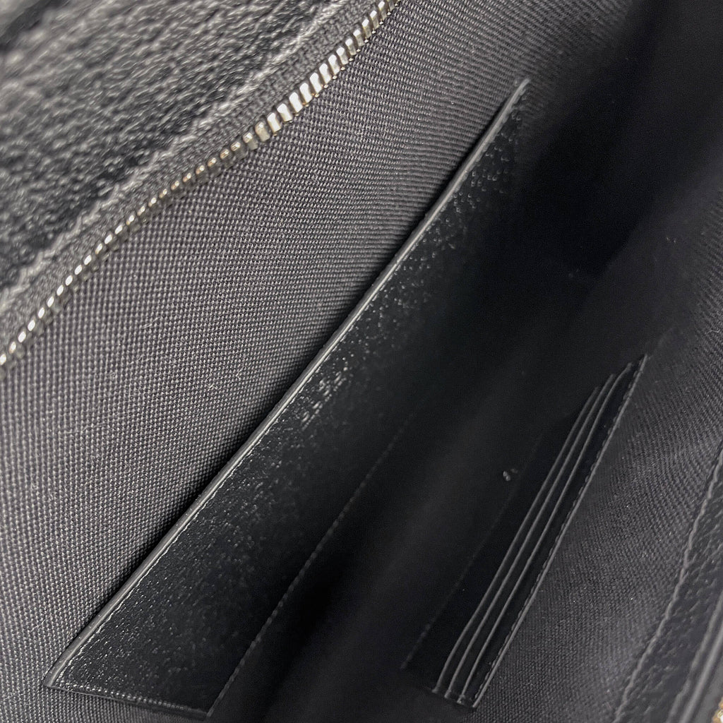 Second hand Gucci Interlocking Leather Messenger Crossbody Black - Tabita Bags