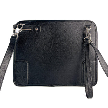 Second hand Gucci Interlocking Leather Messenger Crossbody Black - Tabita Bags