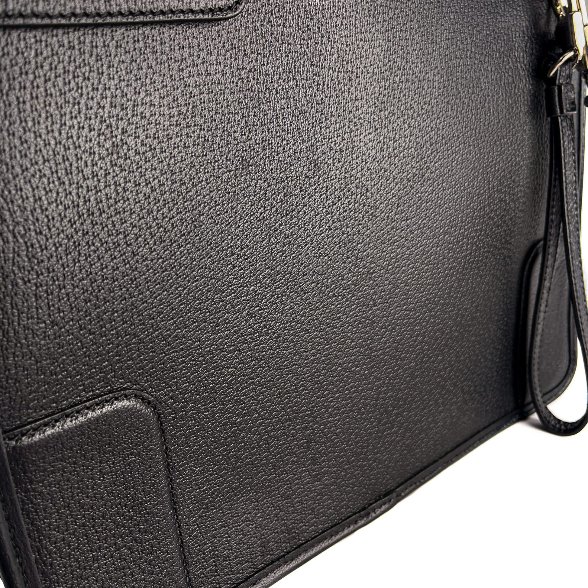 Second hand Gucci Interlocking Leather Messenger Crossbody Black - Tabita Bags