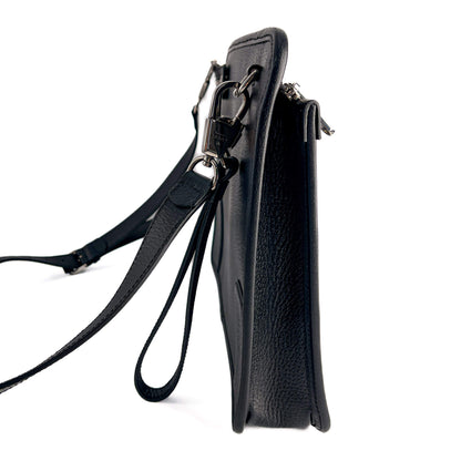 Second hand Gucci Interlocking Leather Messenger Crossbody Black - Tabita Bags