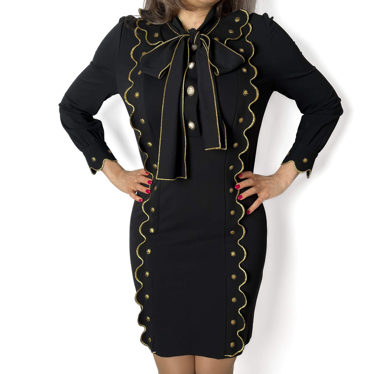 Second hand Gucci Interlocking Mini Fabric Dress 36 Black - Tabita Bags